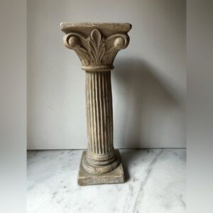 Decorative Column Pedestal display candle holder 13.5”